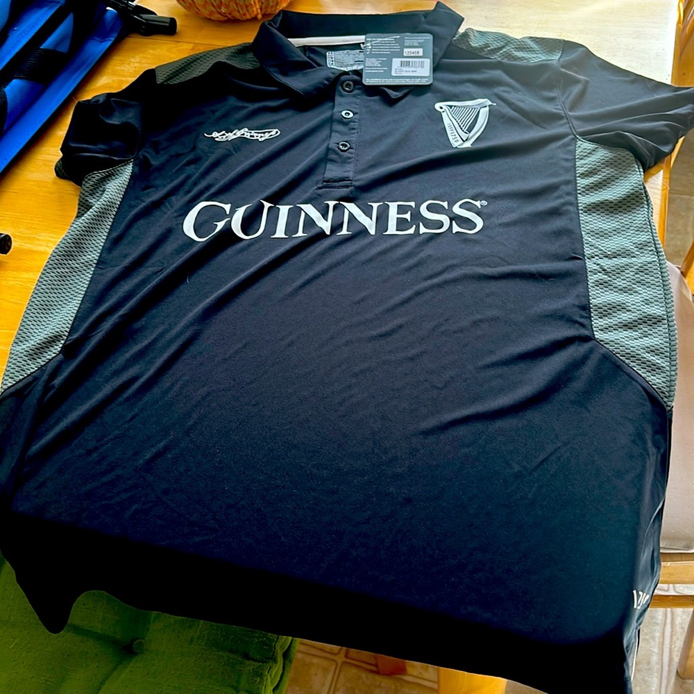 Dry fit Guinness shirt size L